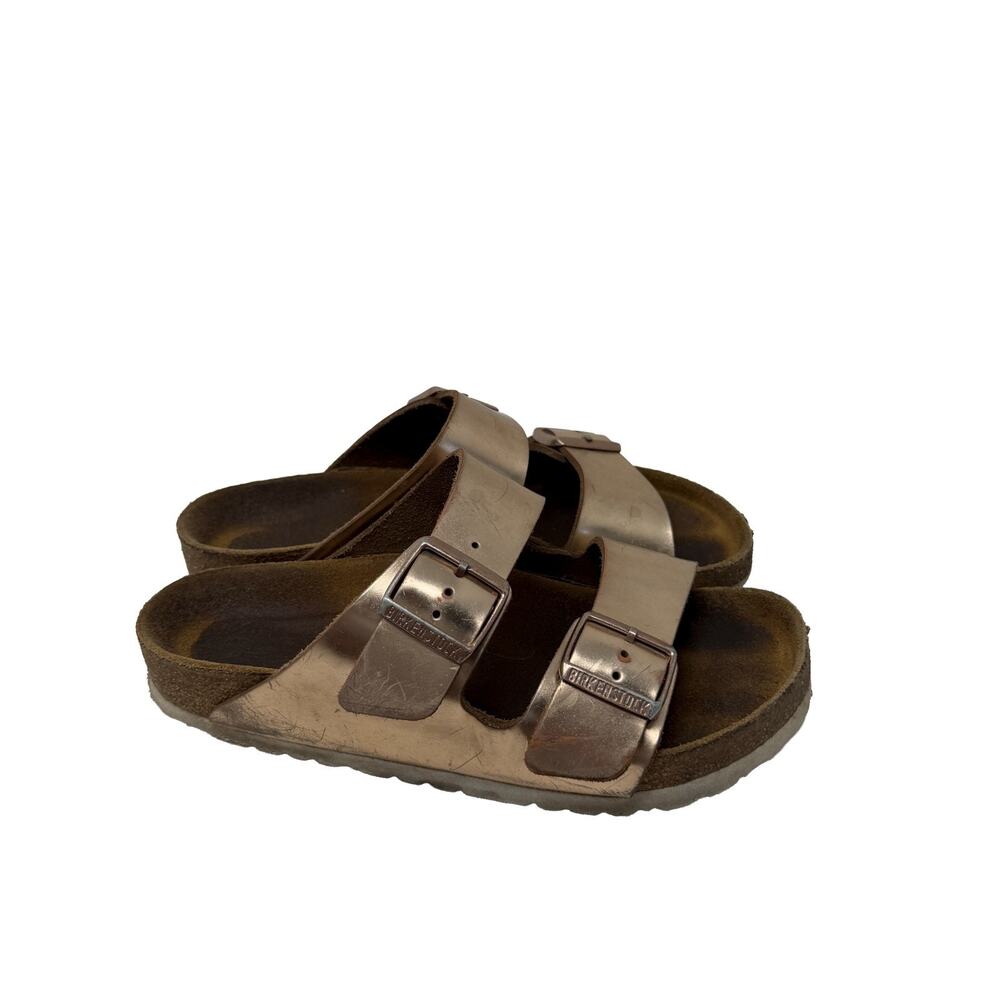 Birkenstock Arizona Sandals Shoes Women's 6 N EU 37 Rose Gold Leather Summer